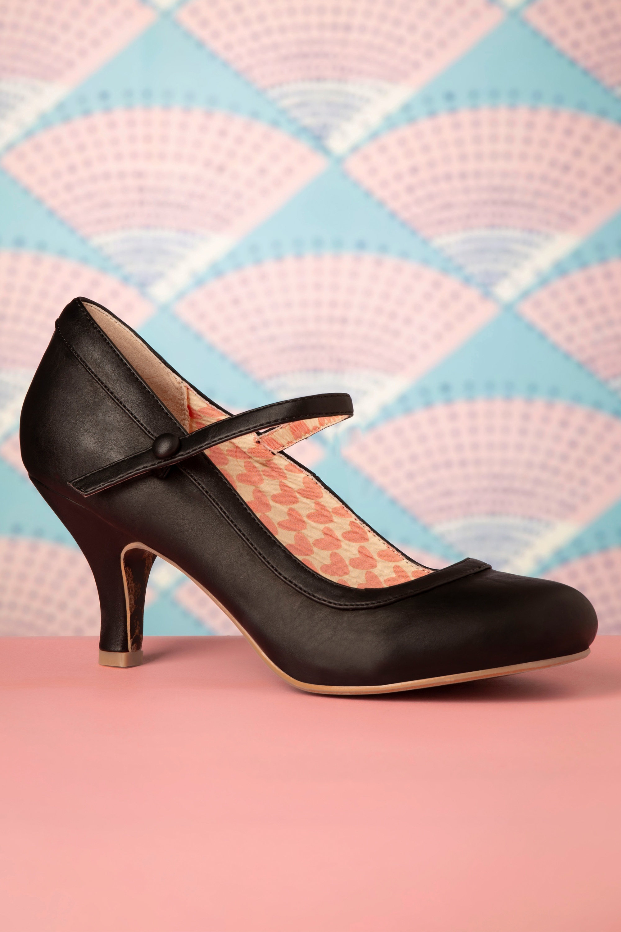 Bettie Page Shoes - Bettie-pumps in zwart