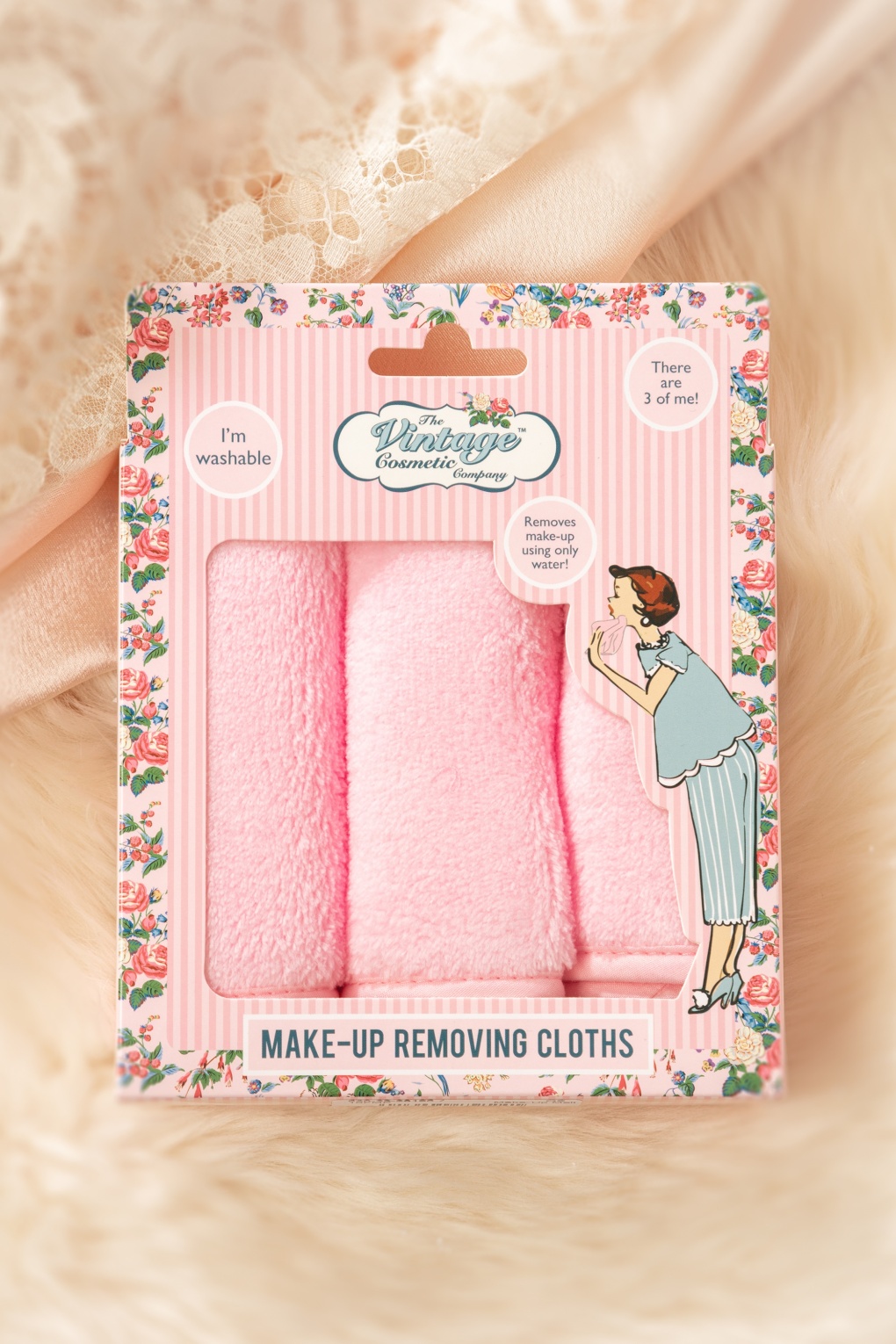 The Vintage Cosmetic Company Pink Makeup Remover Wipes | Topvintage
