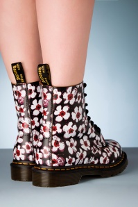 Dr. Martens - 1460 Pansy Fayre Vintage Boots in Black 4