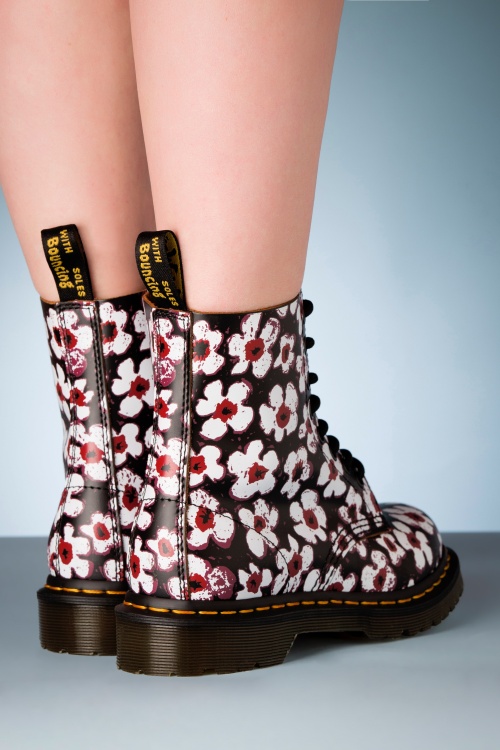 Dr. Martens - 1460 Pansy Fayre Vintage laarzen in zwart 4