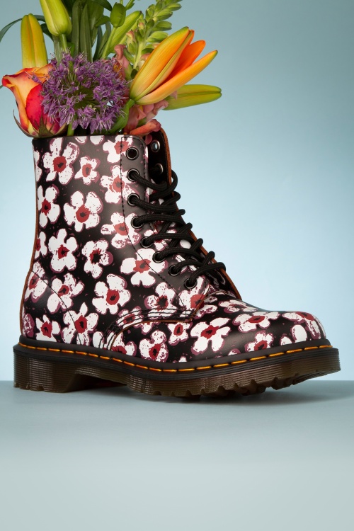 Dr. Martens - 1460 Pansy Fayre Vintage laarzen in zwart 5