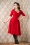 Collectif Clothing - Trixie Doll swing jurk in rood