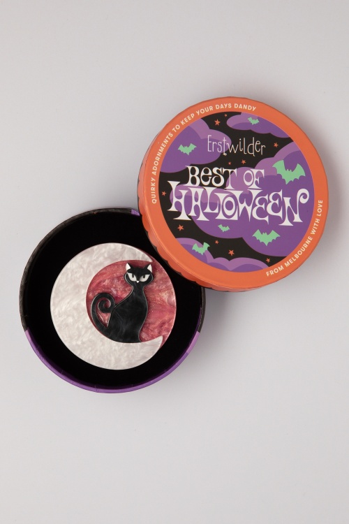 Erstwilder - Cara the Halloween Kitty broche 2