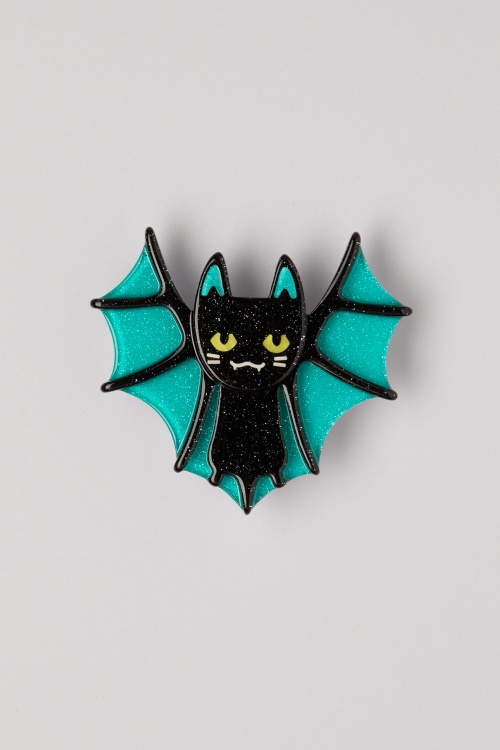 Erstwilder - Bat Cat broche