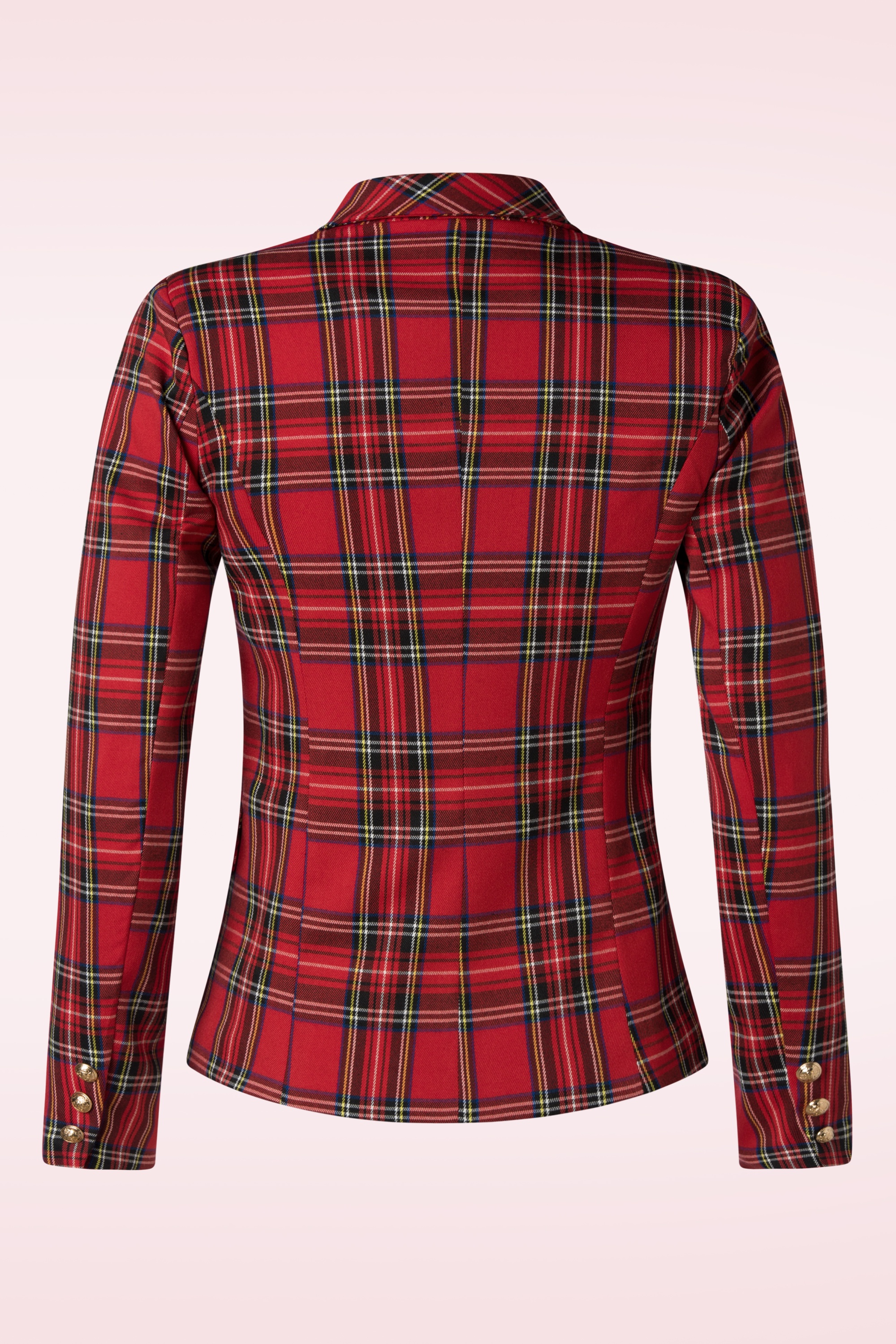 Hearts & Roses - Gillian tartan blazer in rood 3