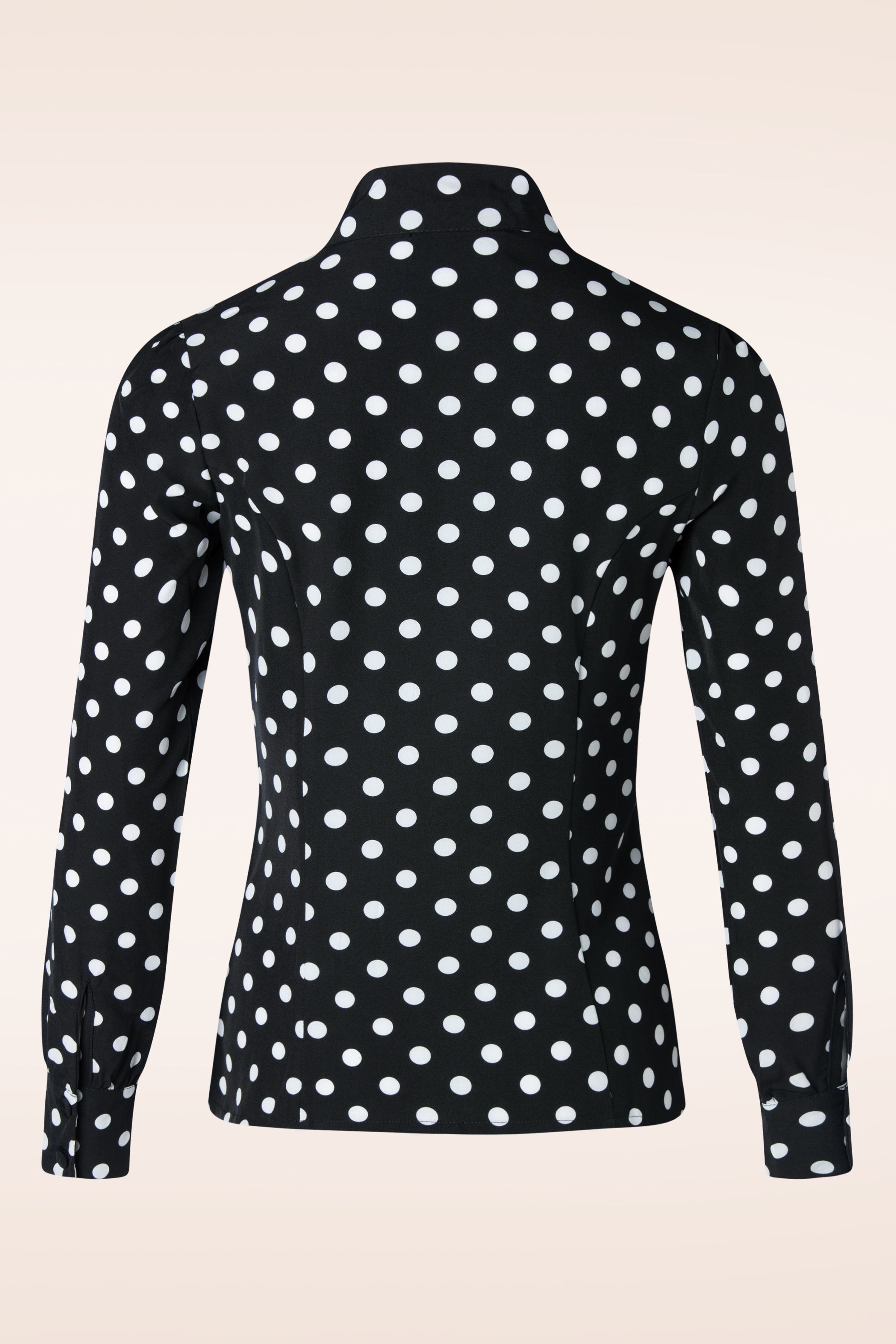 Agatha Polka Dot Bluse in Schwarz und WeiB