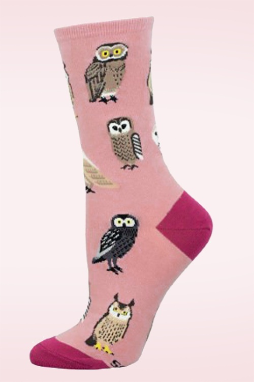 Socksmith - Parliament of Owls sokken in roze