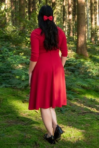 Vintage Chic for Topvintage - Stacey swing jurk in rood 3