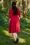 Vintage Chic for Topvintage - Stacey swing jurk in rood 3