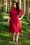 Vintage Chic for Topvintage - Stacey swing jurk in rood