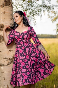 Pink boutique navy dress store