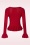 Vixen - Diamond ruffle cardigan in rood 3