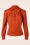 Vixen - Tonja blouse met hals strik in roestig oranje