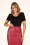 Vintage Chic for Topvintage - Lena pencil rok in rood