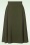 Vixen - Dina Button Waist rok in olijfgroen 4