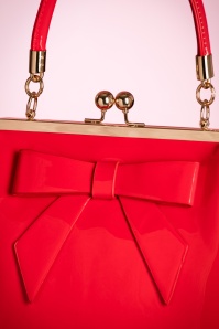 Banned Retro - Amerikanische Vintage Lacktasche in Rot 3