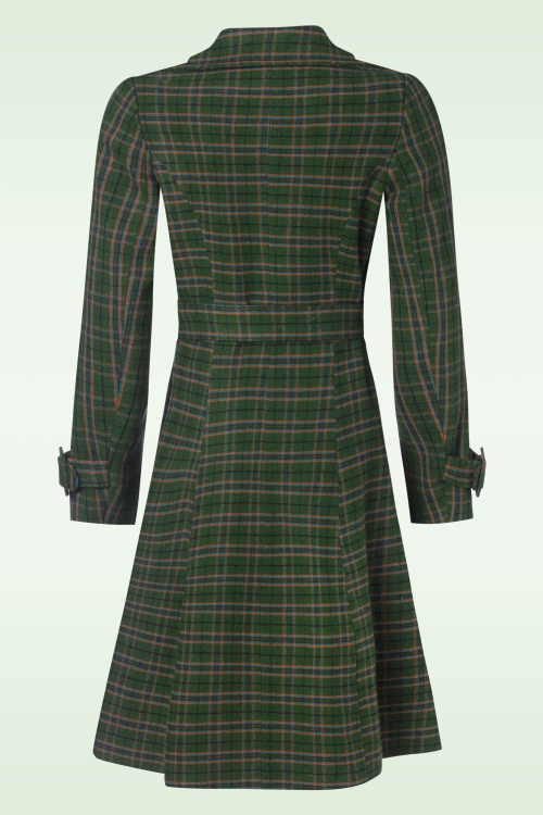 Vixen - Polly Plaid jas in groen 4