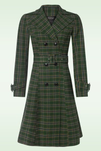 Vixen - Polly Plaid jas in groen 2