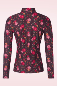 Vixen - Floral bow top in multi 4