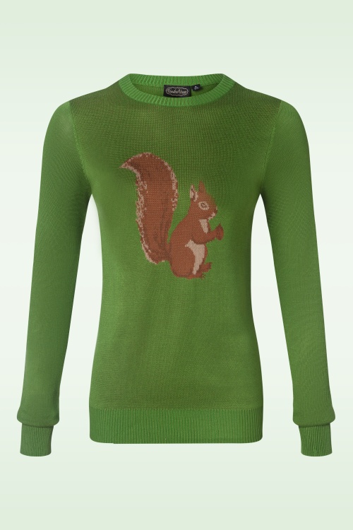 Vixen - Squirrel sweater in groen