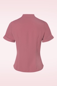 Vixen - Short sleeve blouse in oudroze 4