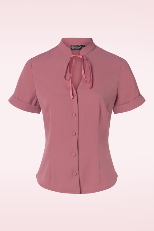 Blouse rose poudré sale