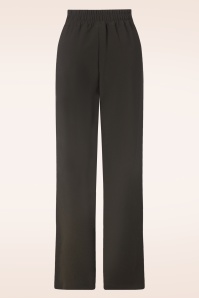 Vixen - Wide leg pantalon in bruin 3