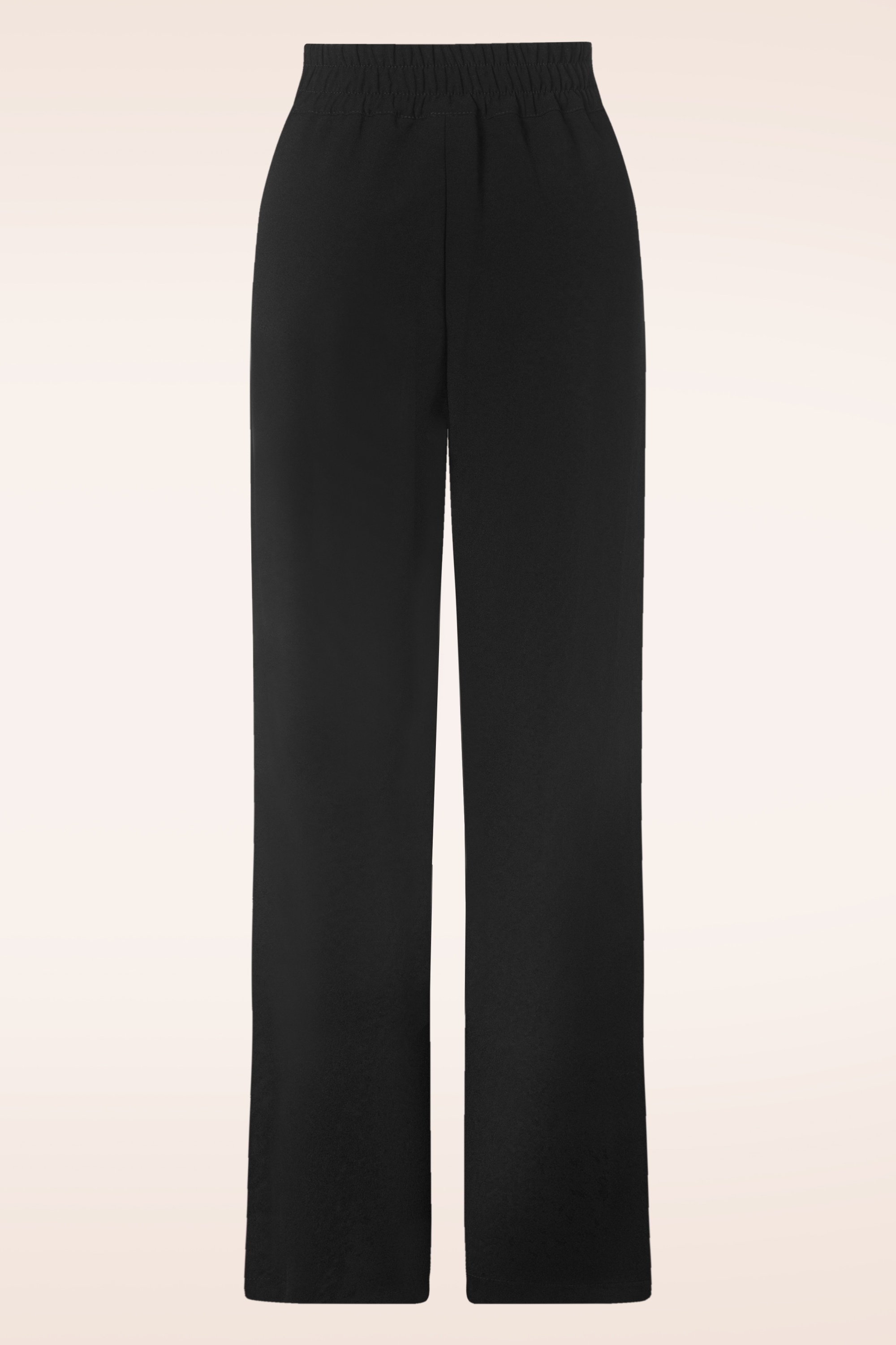 Vixen - Wide leg pantalon in zwart 4