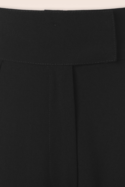 Vixen - Wide leg pantalon in zwart 3