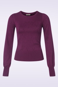 Banned Retro - Ruth jumper in magenta