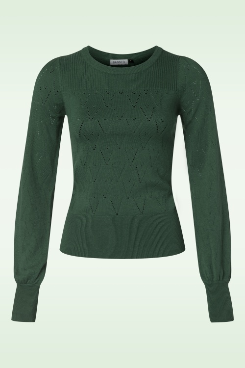 Banned Retro - Ruth jumper in zwart