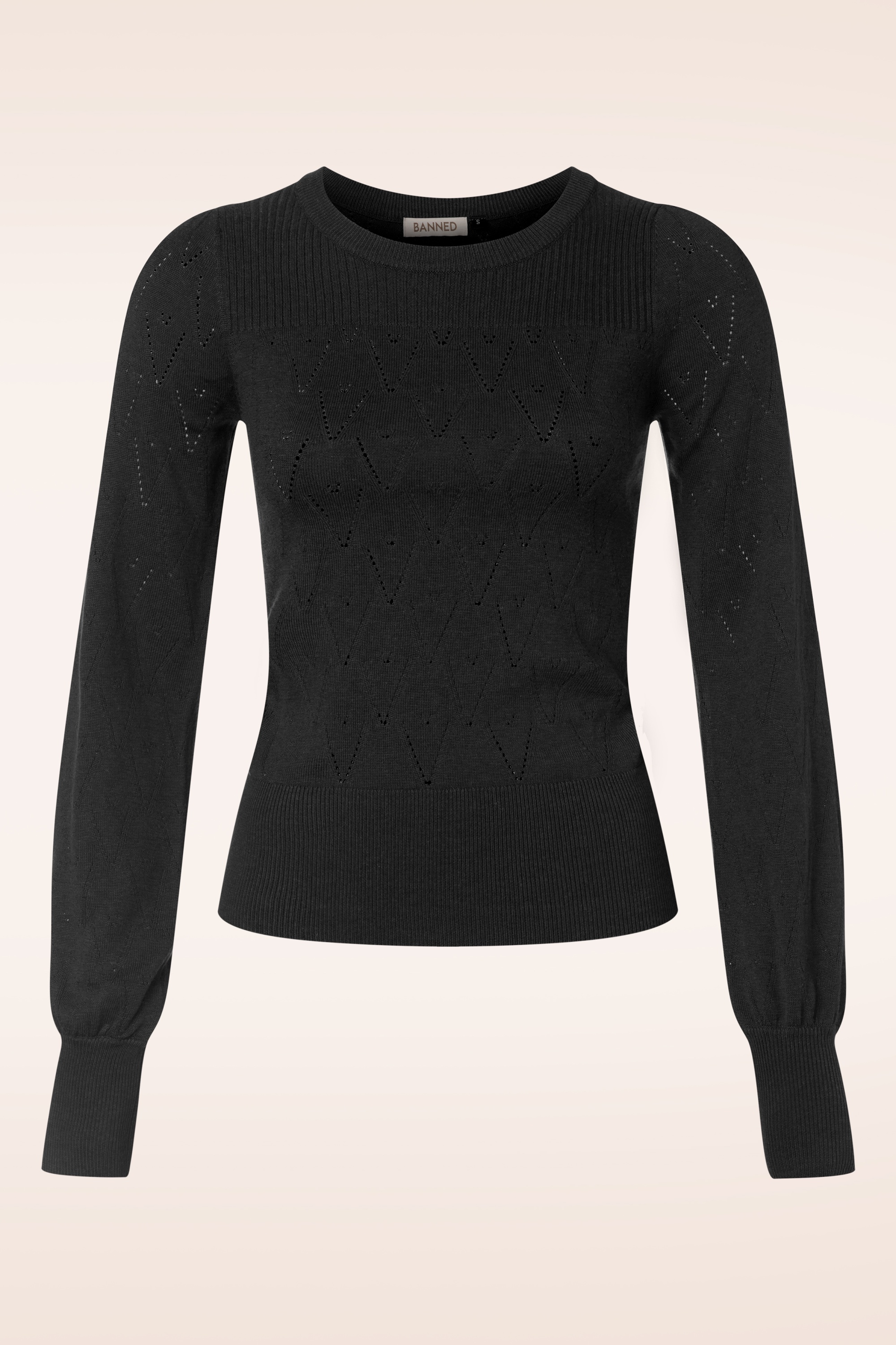 Banned Retro - Ruth jumper in zwart