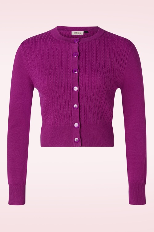 Banned Retro - Sylvia cardigan in biscuit