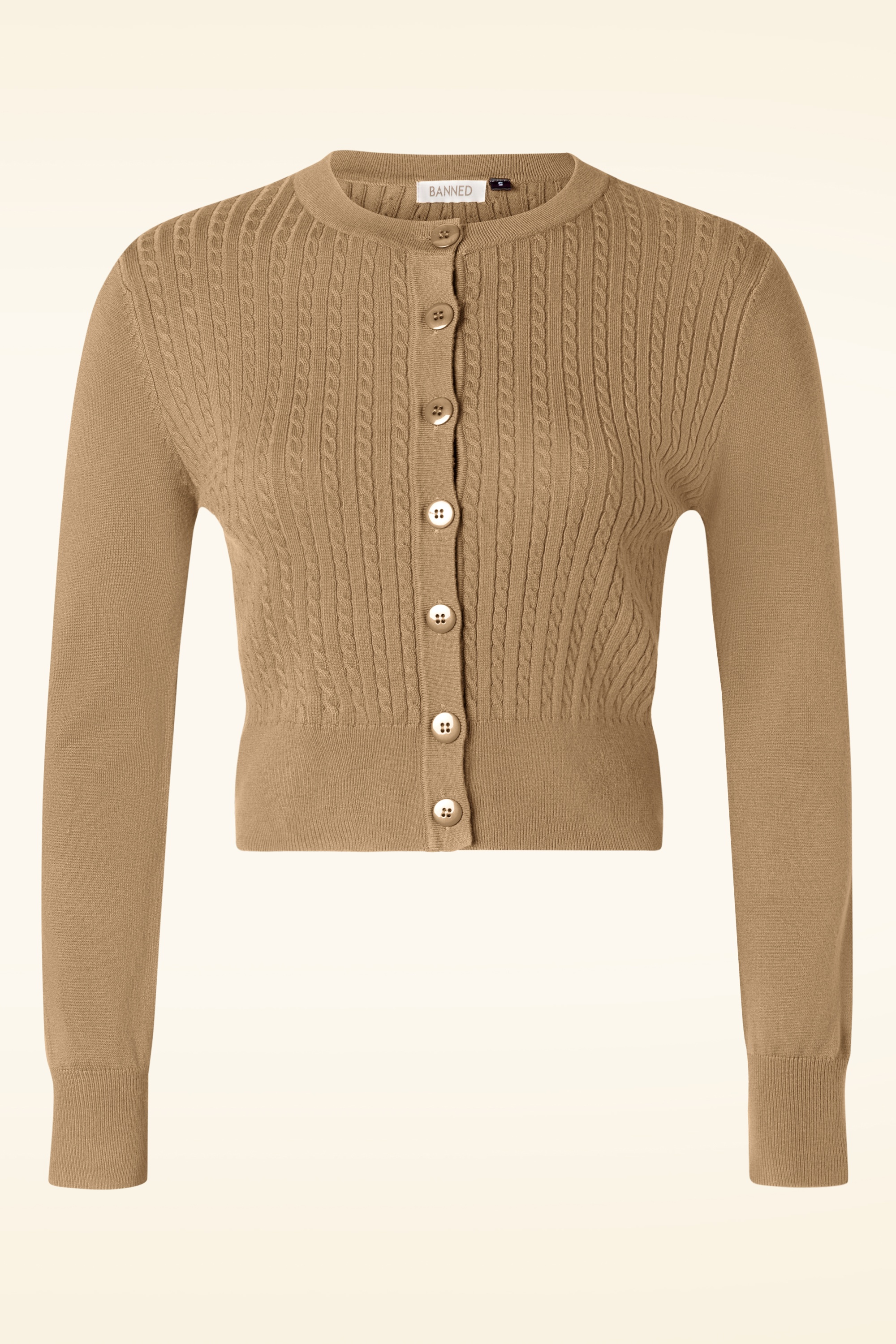 Banned Retro - Sylvia cardigan in biscuit