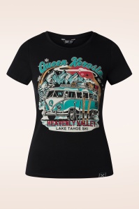 Queen Kerosin - Heavenly Valley t-shirt in zwart