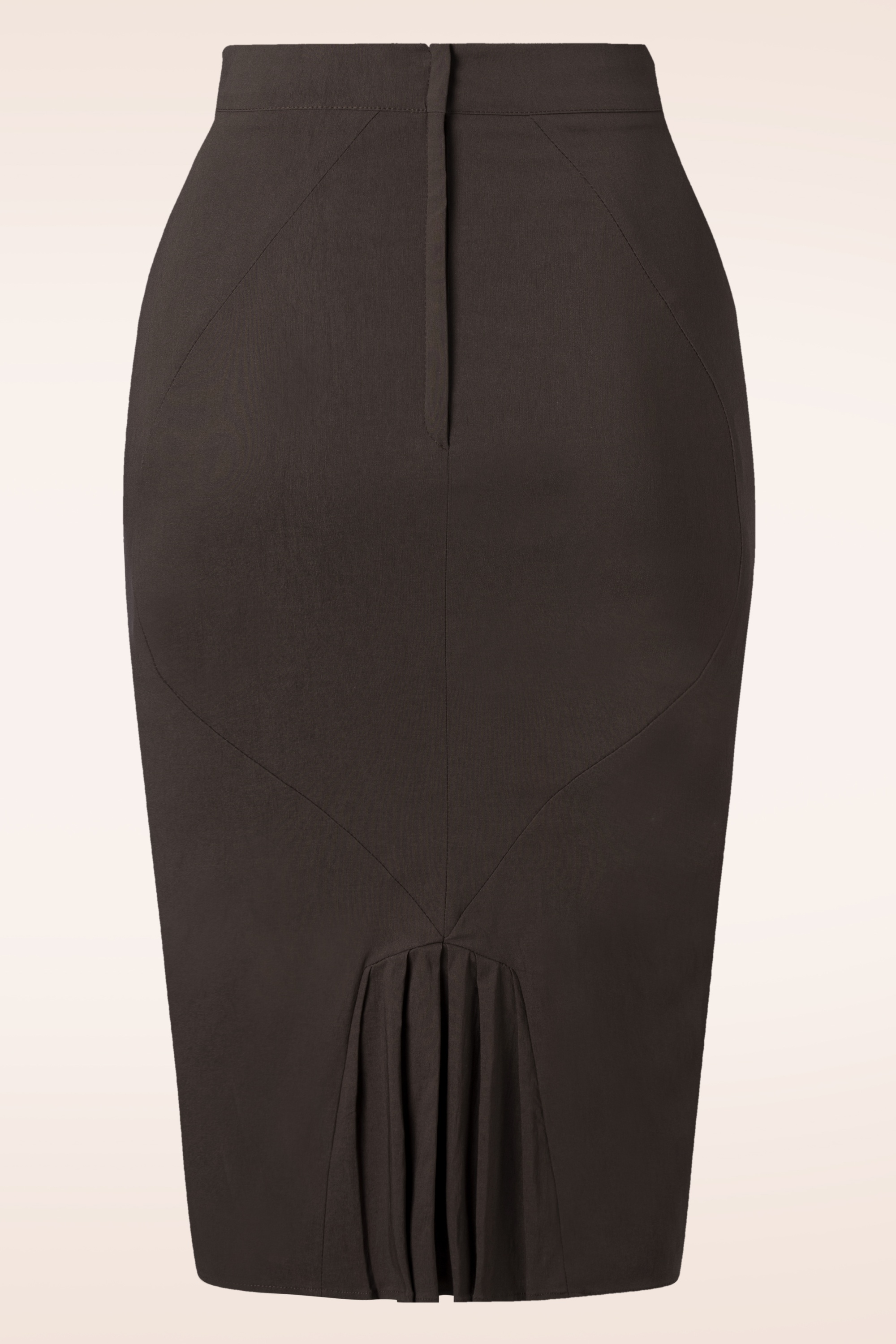 Dark brown pencil skirt best sale