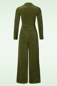 Blutsgeschwister - Jolly Molly corduroy jumpsuit in My Green Herbs Garden 3