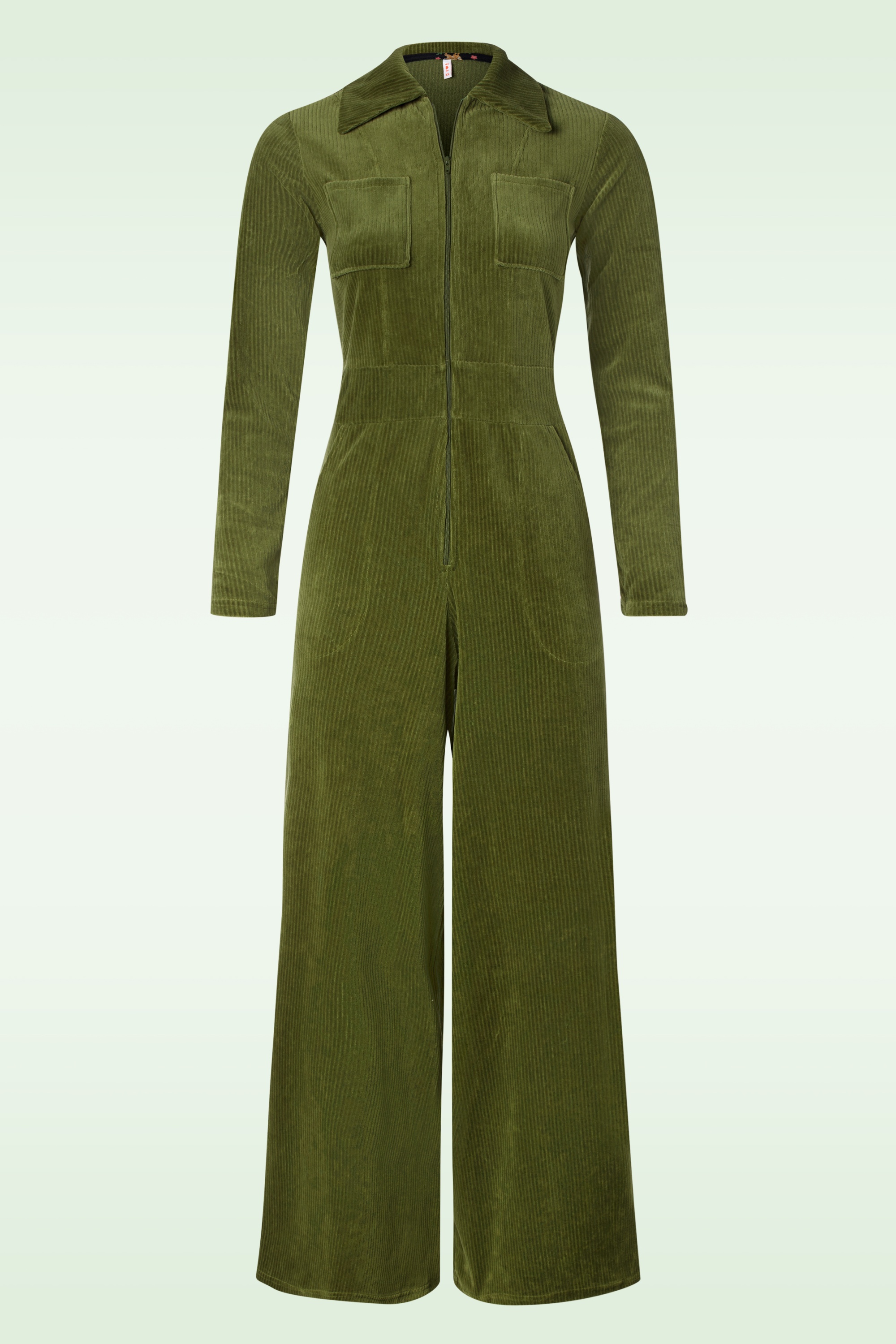 Blutsgeschwister - Jolly Molly corduroy jumpsuit in My Green Herbs Garden