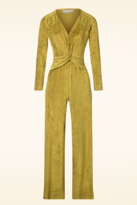 Mademoiselle YéYé - Tassel Tornado jumpsuit in kardemom groen