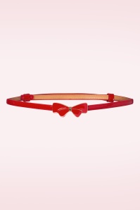 Banned Retro - Lana Bow riem in Rood