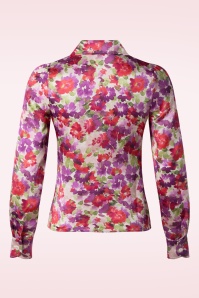 Very Cherry - Evelyn Autumn Flower blouse in multi 3