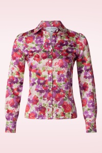 Very Cherry - Evelyn Autumn Flower blouse in multi