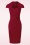 Vixen - Diamond neck bodycon jurk in rood 2