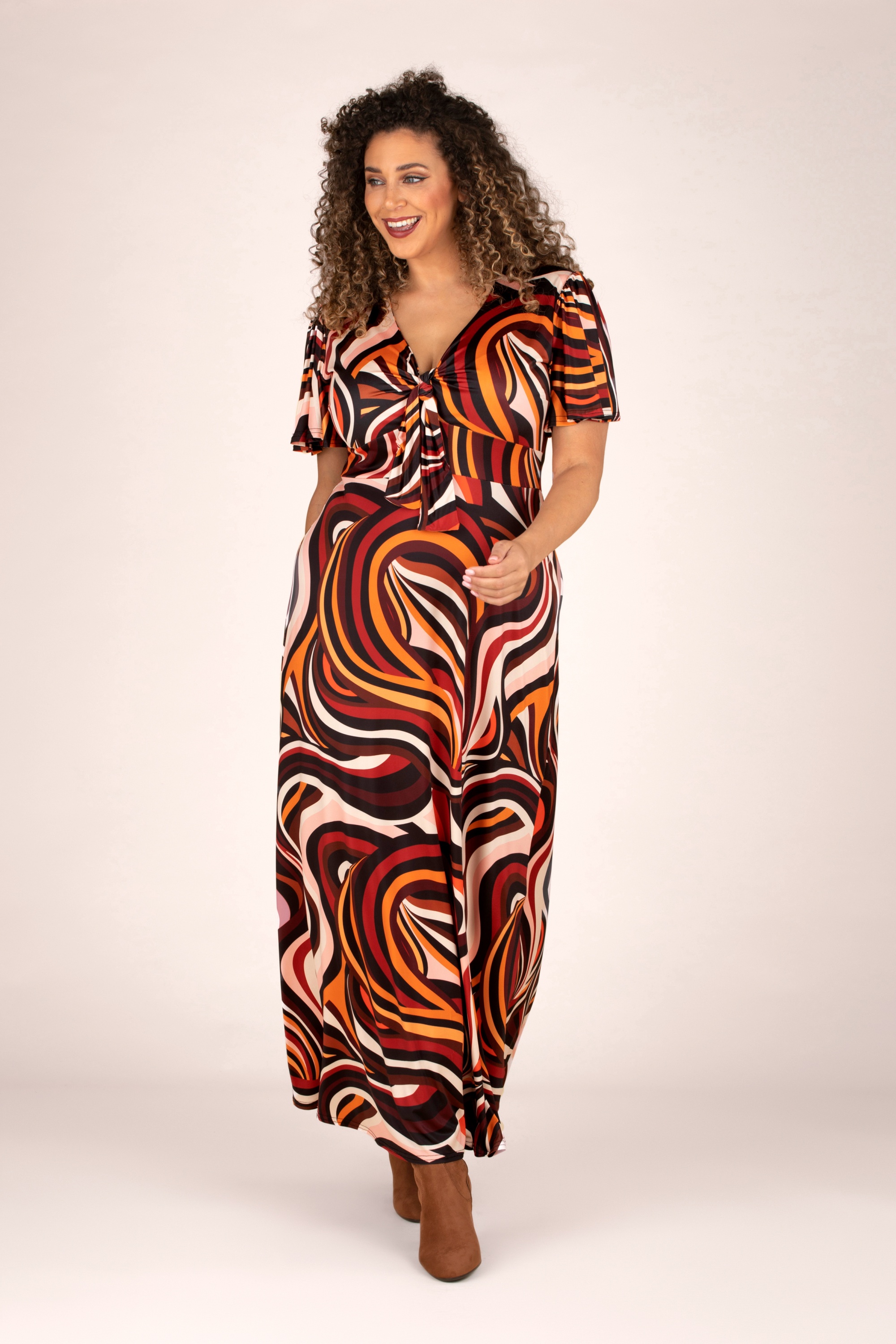 Vintage Chic for Topvintage - Groove is in the Heart maxi jurk in multi