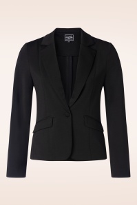 Glamour Bunny Business Babe - Diadora Travel Blazer in Black 2