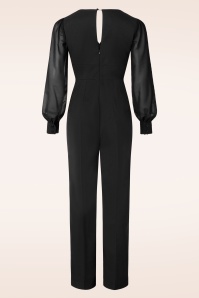 Glamour Bunny Business Babe - Sharon jumpsuit in zwart 5