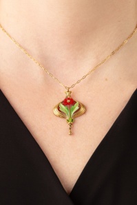 Urban Hippies - Arabella ketting in goud en rood