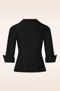 Glamour Bunny Business Babe - Dianne blouse in stijlvol zwart 5