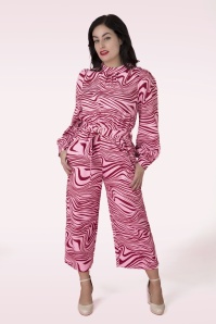 Louche - Gayane Zebra Jumpsuit in Roze