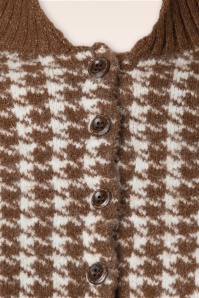 Banned Retro - Hattie cardigan in bruin 2